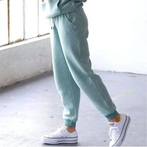 Feat BlanketBlend The Softest Fleece Jogger Pants Women's XL Seafoam Green NWT‎
